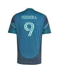 Adidas Men's Jesus Ferreira Blue Seattle Sounders Fc 2025 The Salish Sea Kit Replica Player Jersey