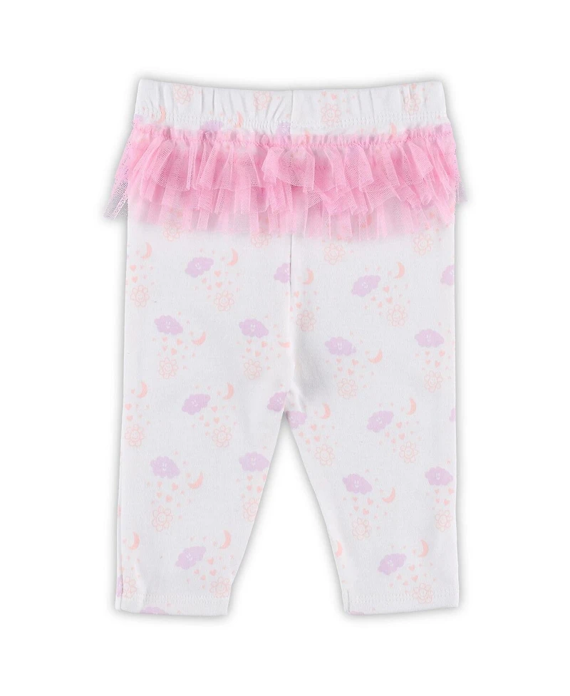 Outerstuff Baby Boys and Girls White Arizona Cardinals Spreading Love Bodysuit Tutu Leggings Set