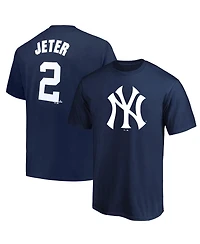 Fanatics Men's Derek Jeter Navy New York Yankees Big Tall Name Number T-Shirt