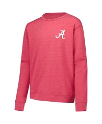 Wes & Willy Big Boys and Girls Crimson Alabama Tide Tri-Blend Go Wild Pullover Sweatshirt
