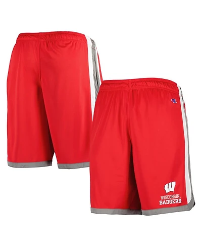 Champion Men's Red Wisconsin Badgers Basketball Shorts