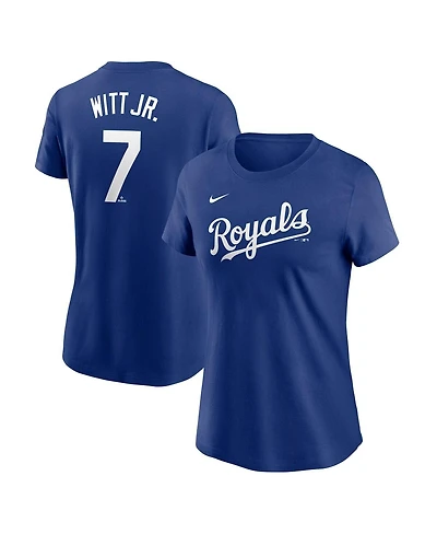 Nike Women's Bobby Witt Jr. Royal Kansas City Royals Fuse Name Number T-Shirt