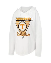 Pressbox Women's White Tennessee Volunteers San Bruno Hoodie Long Sleeve T-Shirt