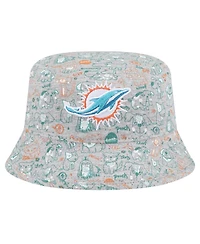 New Era Toddler Gray Miami Dolphins Companion Bucket Hat
