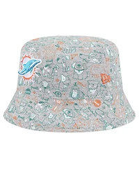 New Era Toddler Gray Miami Dolphins Companion Bucket Hat