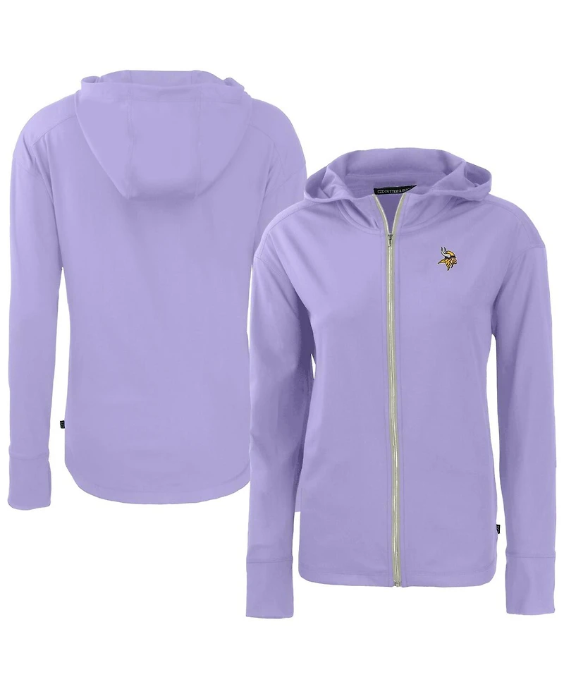 Cutter & Buck Women's Purple Minnesota Vikings Daybreak Full-Zip Hoodie Jacket