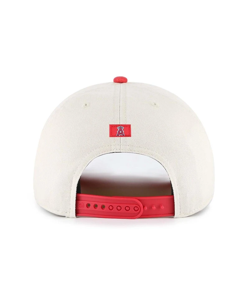 '47 Brand Men's Cream/Red Los Angeles Angels Fiji Rope Hitch Adjustable Hat