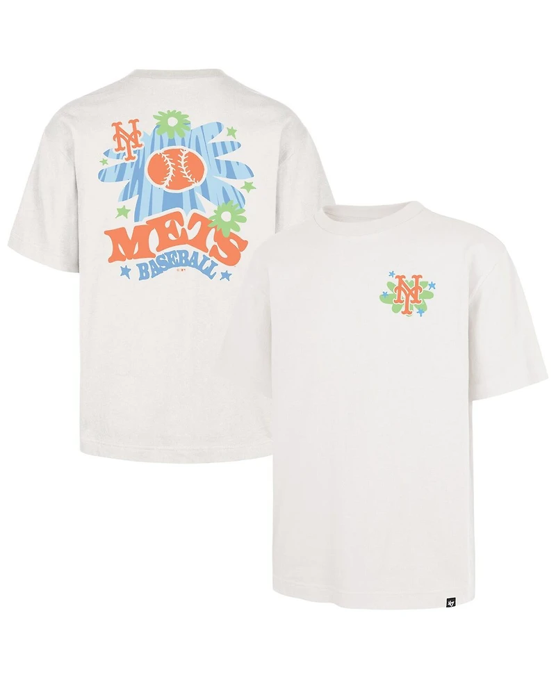 '47 Brand Men's Cream New York Mets Flora Foundation T-Shirt