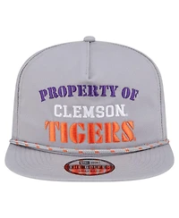 New Era Men's Gray Clemson Tigers Golfer Vintage Adjustable Hat