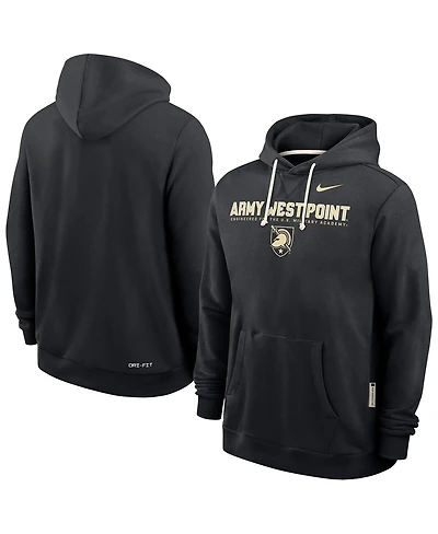Nike Men's Heather Gray Army Black Knights 2025 Sideline Performance Pullover Hoodie