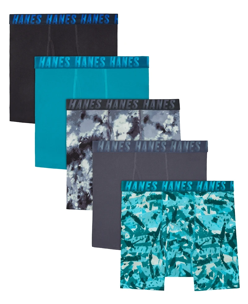 Hanes Big Kids 5-Pack Performance Stretch Briefs