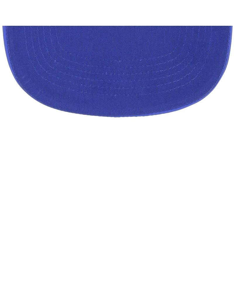 '47 Brand Men's White/Blue Dallas Mavericks Tribute Two-Tone Hitch Adjustable Hat