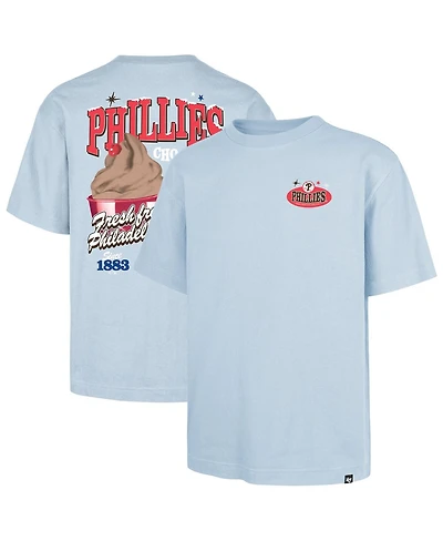 '47 Brand Men's Light Blue Philadelphia Phillies Ice Cream Parlor Foundation T-Shirt