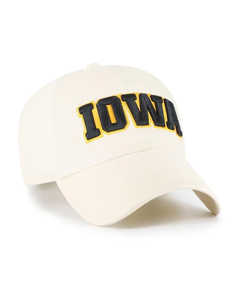 '47 Brand Men's Sand Iowa Hawkeyes Clean Up Adjustable Hat
