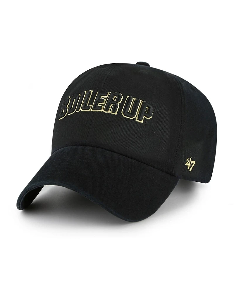 '47 Brand Men's Black Purdue Boilermakers Clean Up Adjustable Hat