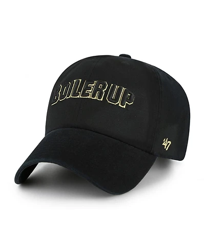 '47 Brand Men's Black Purdue Boilermakers Clean Up Adjustable Hat