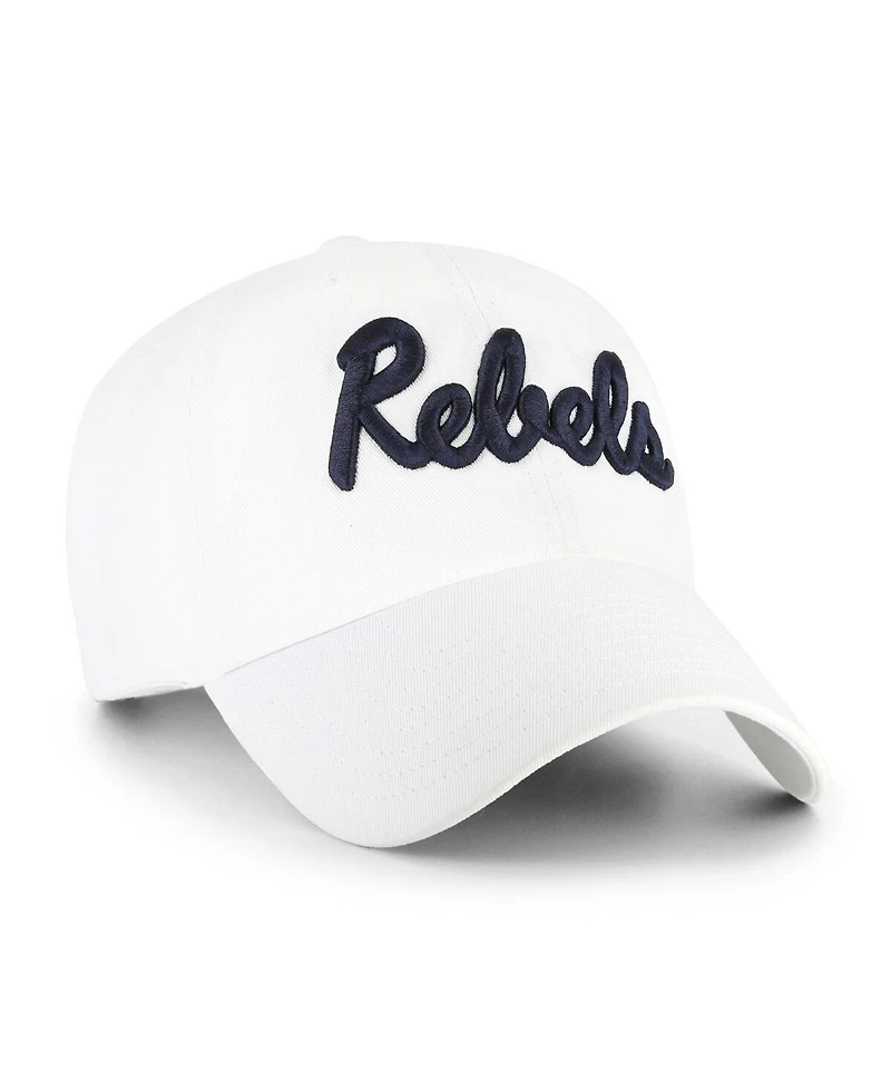 '47 Brand Men's White Ole Miss Rebels Clean Up Adjustable Hat