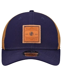 New Era Men's Navy Nashville Sc Debossed Logo 9SEVENTY Stretch Snap Adjustable Hat