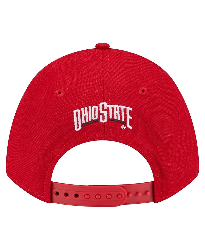 New Era Men's Scarlet Ohio State Buckeyes Team Collective 9FORTY M-Crown Adjustable Hat