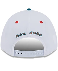 New Era Men's White/Green San Jose Earthquakes 2025 Jersey Hook 9FORTY M-Crown Adjustable Hat