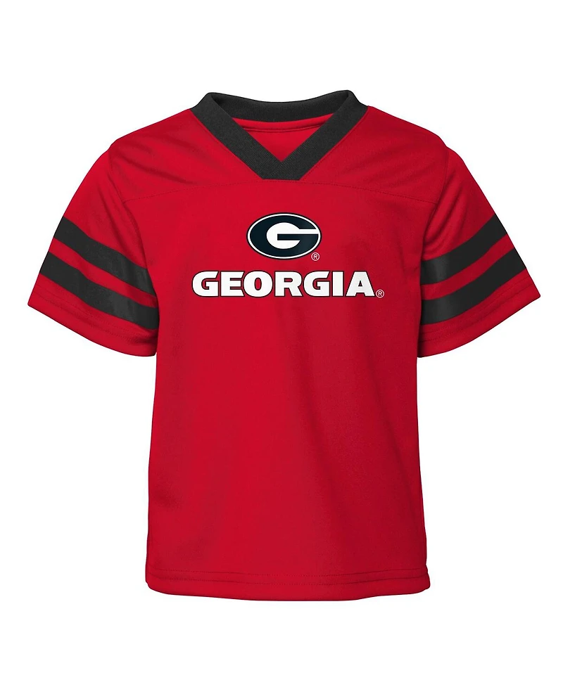 Outerstuff Toddler 2-Piece Red/Black Georgia Bulldogs Red Zone Top and Pants Set