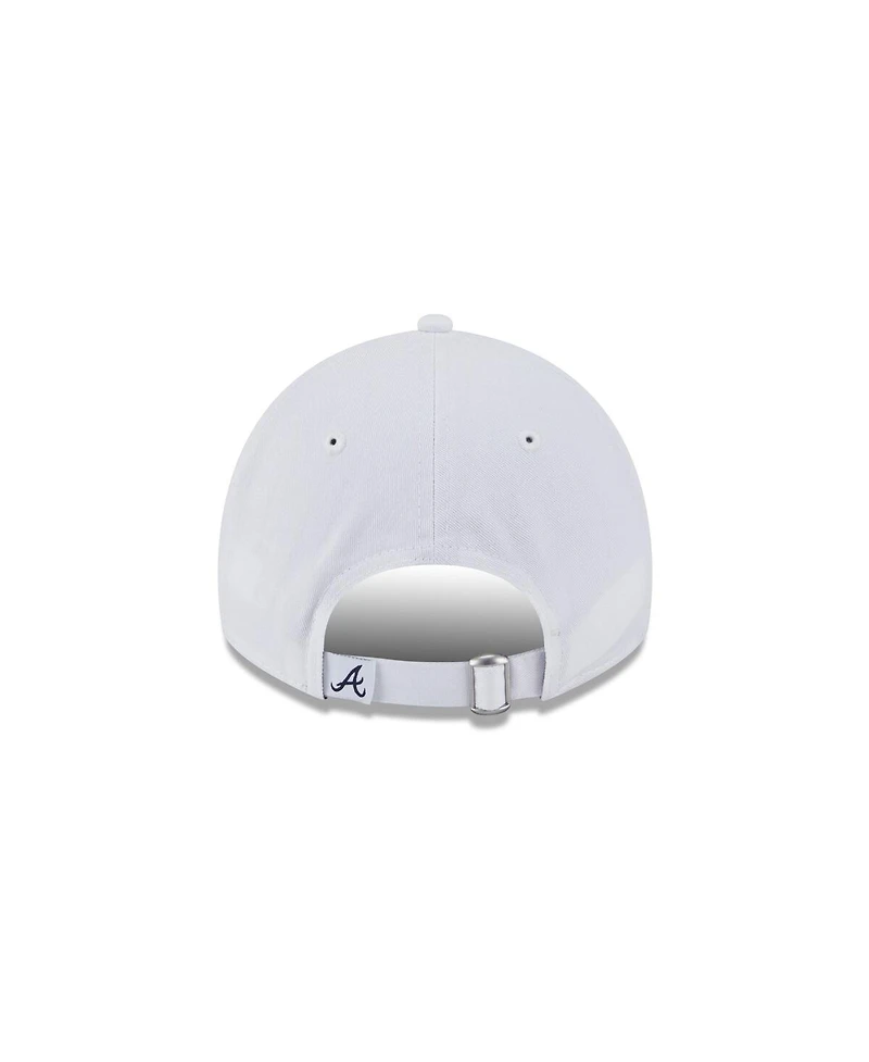 New Era Women's White Atlanta Braves Team Fan 9TWENTY Adjustable Hat