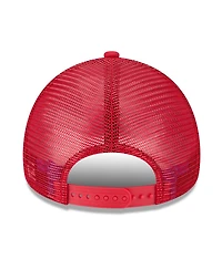 New Era Men's Red Los Angeles Angels 2025 Big League Chew A-Frame 9FORTY Adjustable Trucker Hat