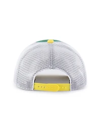 '47 Brand Big Boys and Girls Green/Yellow Oregon Ducks Super Stripe Hitch Adjustable Trucker Hat