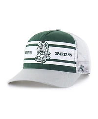 '47 Brand Big Boys and Girls Green/Gray Michigan State Spartans Super Stripe Hitch Adjustable Trucker Hat