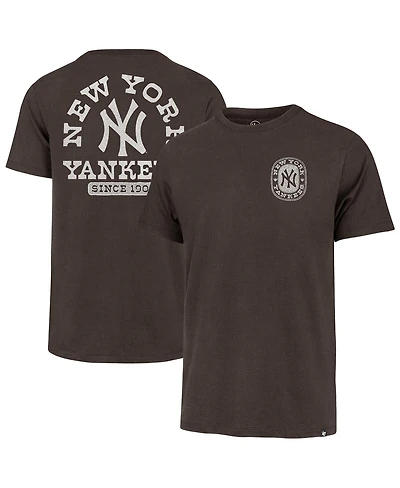 '47 Brand Men's Brown New York Yankees Back Canyon Franklin T-Shirt