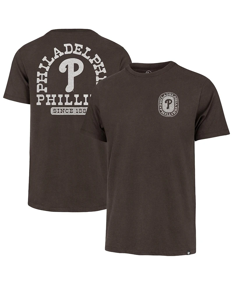 '47 Brand Men's Brown Philadelphia Phillies Back Canyon Franklin T-Shirt
