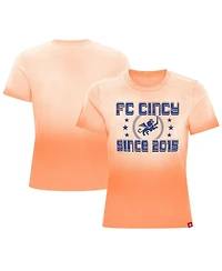 Sportiqe Women's Orange Fc Cincinnati Arcadia T-Shirt