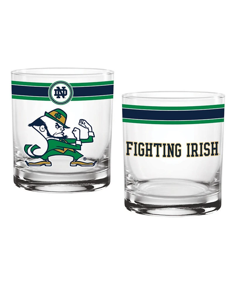 Indigo Falls Notre Dame Fighting Irish 14oz. Classic Glass, Set of 2