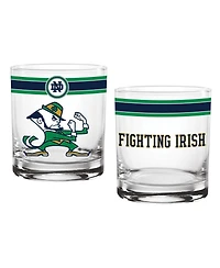 Indigo Falls Notre Dame Fighting Irish 14oz. Classic Glass, Set of 2