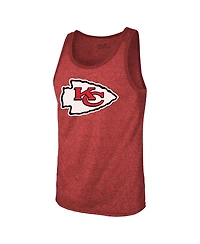 Majestic Threads Men's Patrick Mahomes Red Kansas City Chiefs Tri-Blend Player Name Number Tank Top