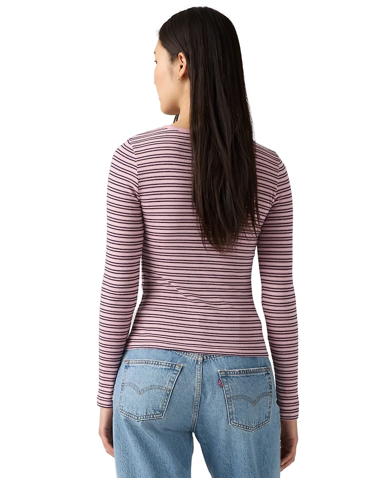 Levi's Women's Hayes Clara Strip Long Sleeve Top