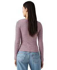 Levi's Women's Hayes Clara Strip Long Sleeve Top