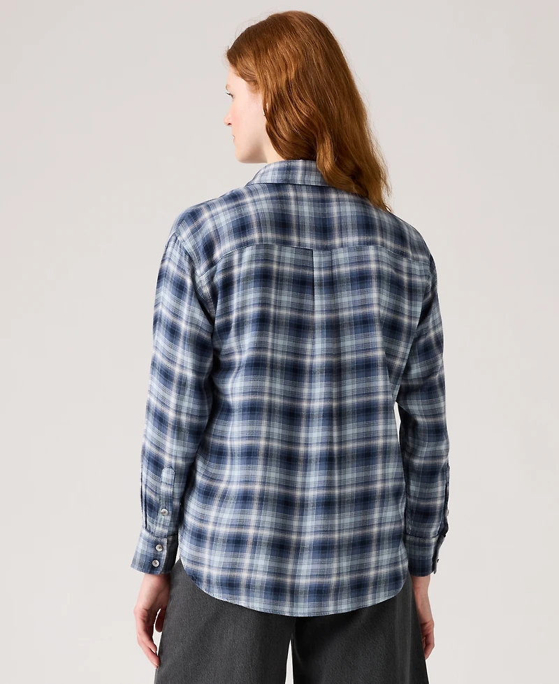 Levi's Women's Lucas Flannel Long Sleeve Shirt