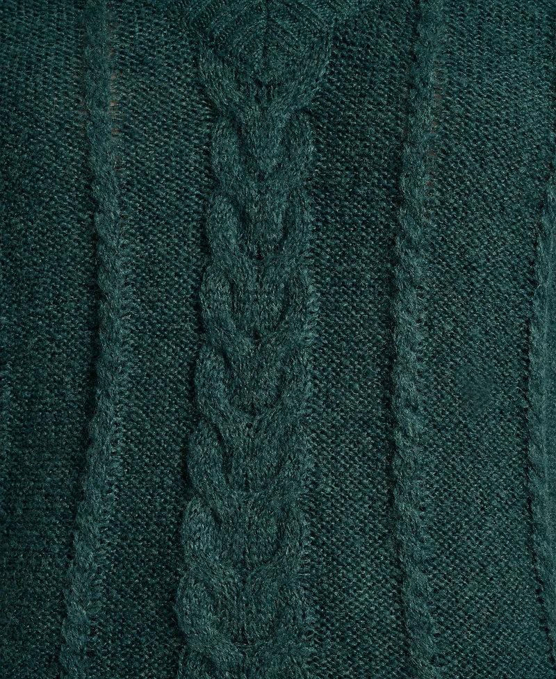 Dkny Jeans Women's V-Neck Cable-Knit Sweater