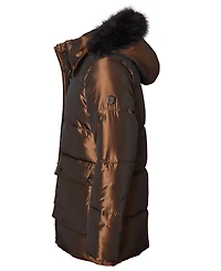 Kensie Girl Big Girls Iridescent Hooded Puffer Jacket