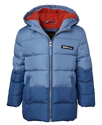Ixtreme Big Boys Color Blocked Ripstop Puffer Jacket with Beanie