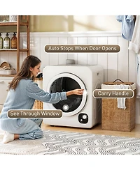 Homcom Portable Clothes Dryer, Laundry Dryer w/ Stainless Steel Tub,