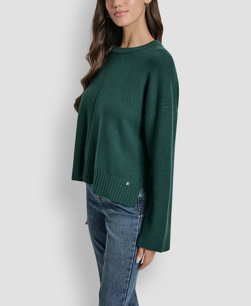 Dkny Jeans Women's Bell Sleeve Crewneck Sweater