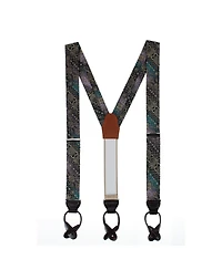 Trafalgar Men's The Spellbound Brocade Silk Button End Novelty Brace