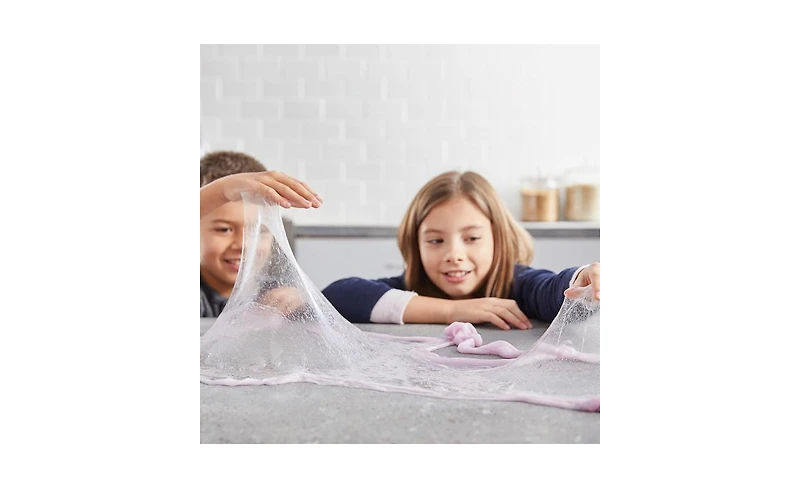 Elmer's Fluffy Slime Kit – Translucent Color Glue, Fluffy Activator & Glitter Glue (Blue, Pink, Purple, 6oz Bottles, 1 Ct Craft Set)