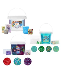 Elmer's Gue Premade Slime Bucket Variety Pack 3 Themes (Glassy Clear, Deep Gue Sea, Space Adventure), Includes 3 Buckets (3 Lb & 1.5 Lb), Multiple Sli