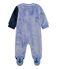 Guess Baby Boys Crew Neck Long-Sleeve Plush Coverall