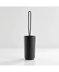 iDesign Stainless Steel Toilet Brush and Holder for Bathroom - Matte Black