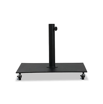 Meridian Furniture Belize Matte Black Steel Patio Umbrella Base