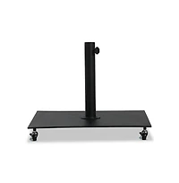 Meridian Furniture Belize Matte Black Steel Patio Umbrella Base